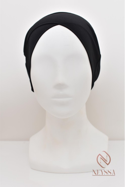 Headband crossed in under hijab cheap for muslim veiled woman