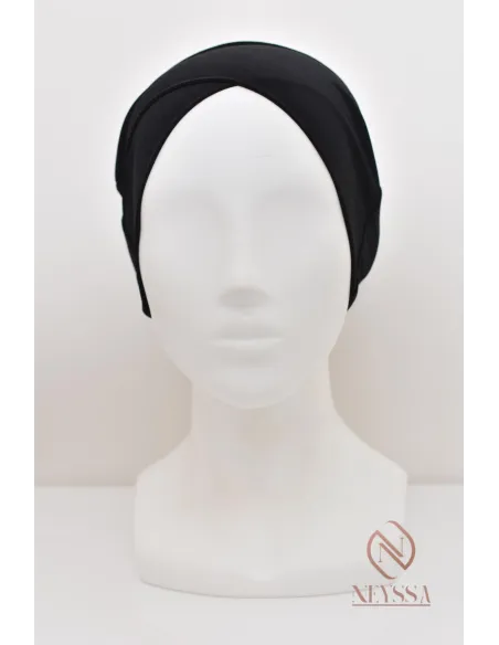 Headband crossed in under hijab cheap for muslim veiled woman