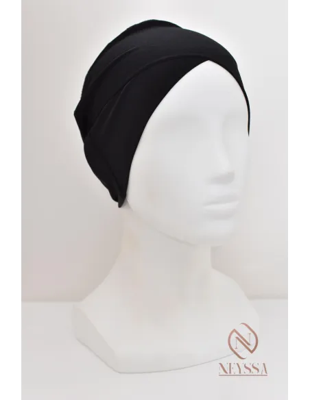 Headband crossed in under hijab cheap for muslim veiled woman