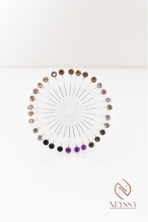 lot de 30 épingle à strass pour vos hijab de fête hijab de mariage