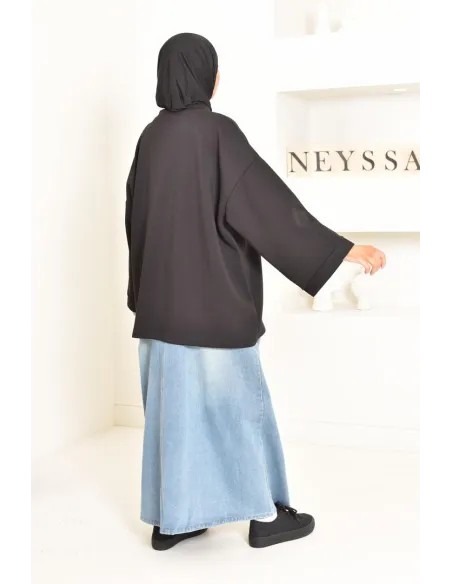 Pull style sweat oversize, idéal pour les hijabi sportives, outfit