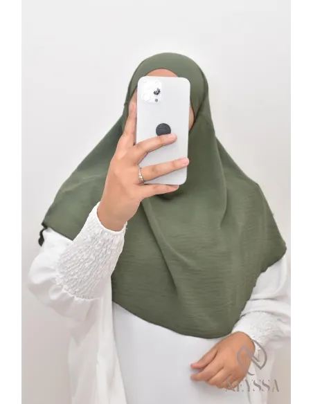 Cheap round flowing jazz khimar for muslim woman