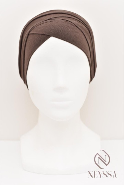 Turban croisé couvrir les cheveux, turban sous hijab, turban style