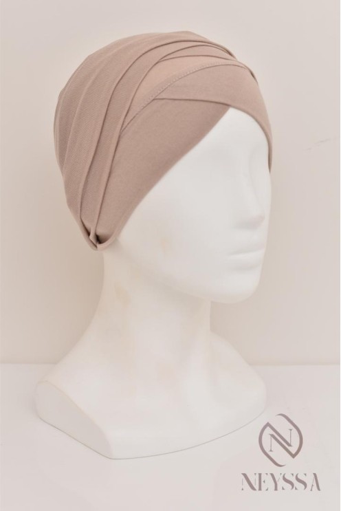 Turban croisé couvrir les cheveux, turban sous hijab, turban style