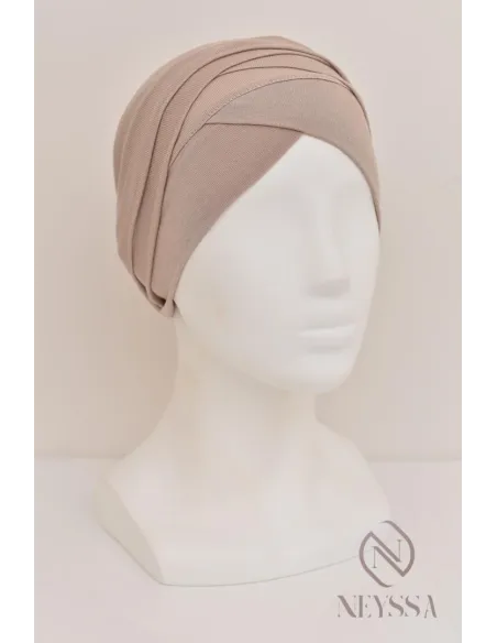 Turban croisé couvrir les cheveux, turban sous hijab, turban style