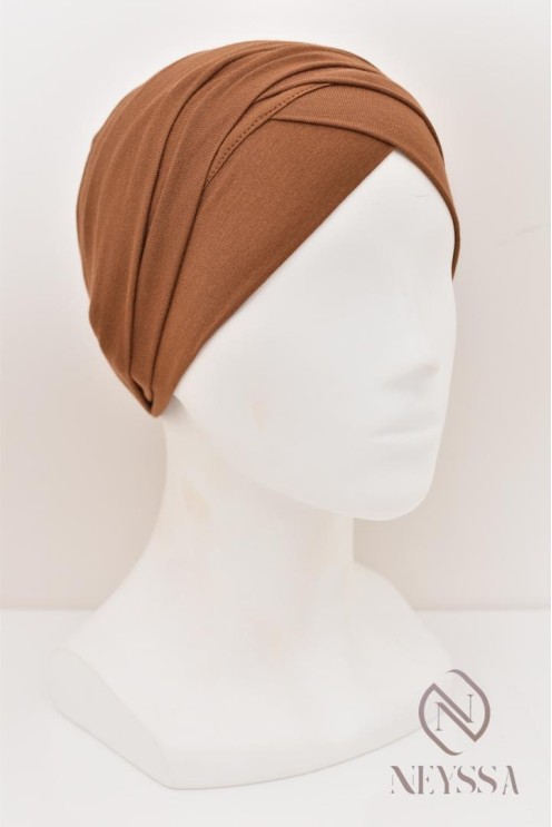 Turban croisé couvrir les cheveux, turban sous hijab, turban style