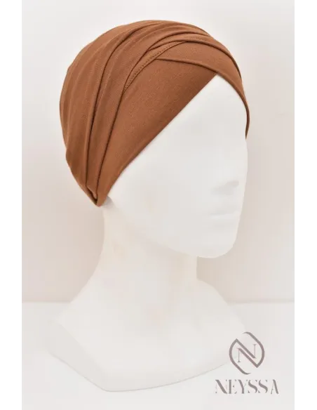 Turban croisé couvrir les cheveux, turban sous hijab, turban style