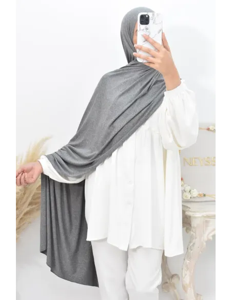 hijab long  xxl jersey de viscose idéal pour hijabi femme voilée