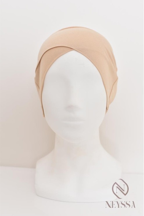 bandeau croisé en sous hijab indispensable pour femme voilée musulmane