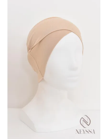 bandeau croisé en sous hijab indispensable pour femme voilée musulmane