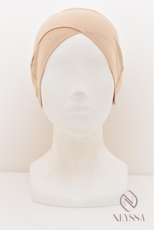 bandeau croisé en sous hijab indispensable pour femme voilée musulmane