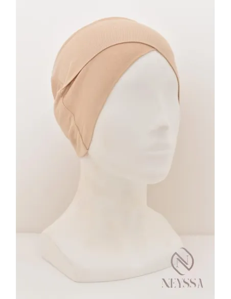 bandeau croisé en sous hijab indispensable pour femme voilée musulmane