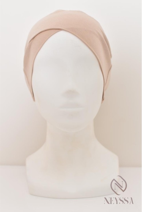 bandeau croisé en sous hijab indispensable pour femme voilée musulmane