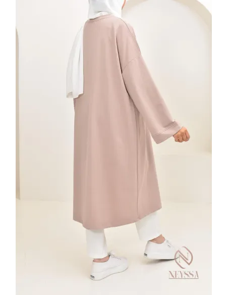 Robe tunique style sweat oversize, idéal pour les hijabi sportives