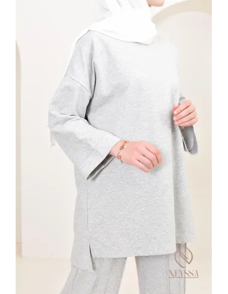 ensemble modeste femme sportwear, tissu coton agréable à porter