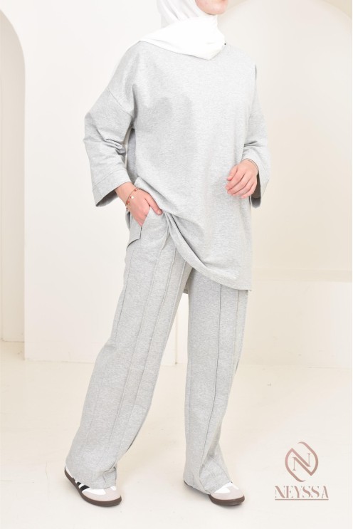 ensemble modeste femme sportwear, tissu coton agréable à porter