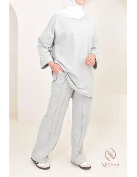 ensemble modeste femme sportwear, tissu coton agréable à porter