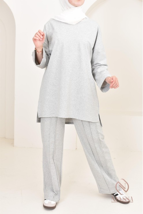 ensemble modeste femme sportwear, tissu coton agréable à porter