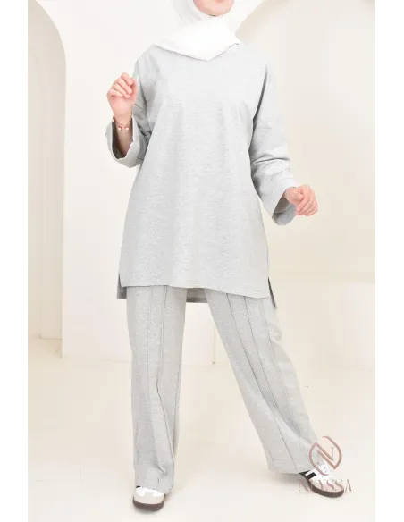 ensemble modeste femme sportwear, tissu coton agréable à porter