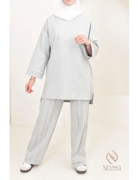 ensemble modeste femme sportwear, tissu coton agréable à porter