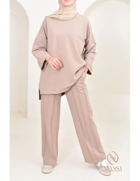 ensemble modeste femme sportwear, tissu coton agréable à porter