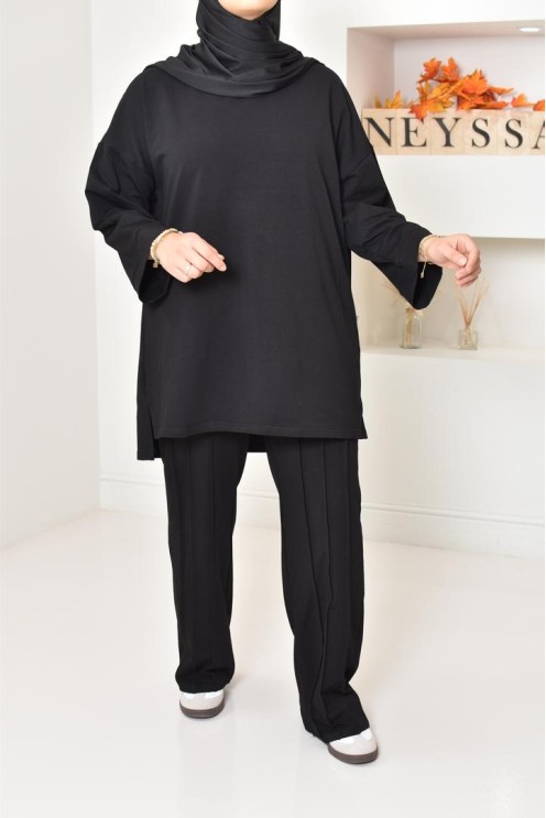 ensemble modeste femme sportwear, tissu coton agréable à porter