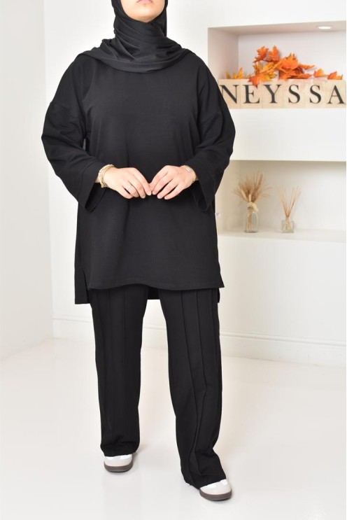 ensemble modeste femme sportwear, tissu coton agréable à porter