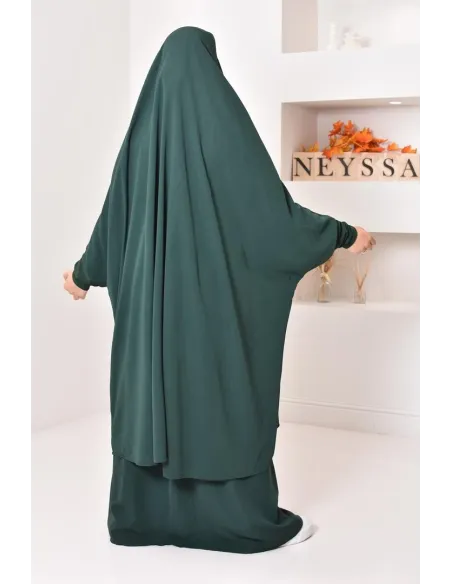 jilbab 2 pieces en wool peach haut de gamme et pas cher