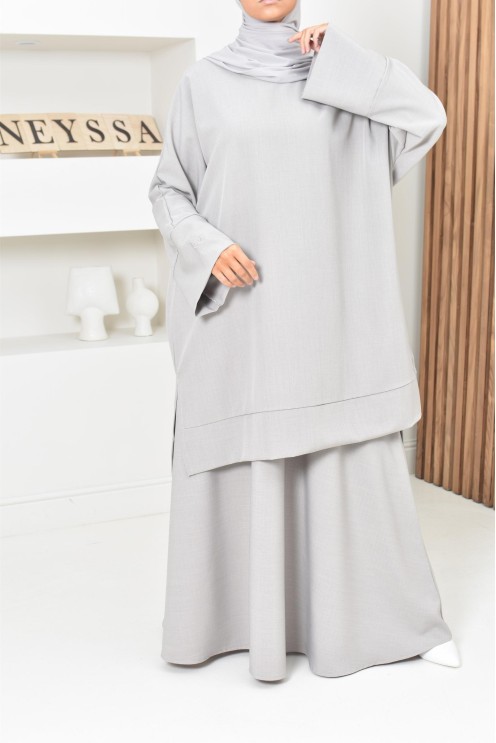 ensemble tunique jupe moderne et modeste, idéal femme voilée