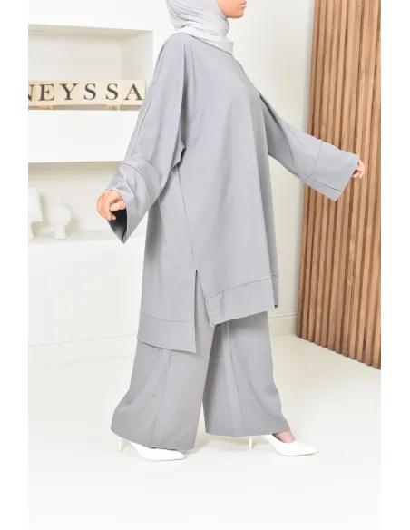ensemble tunique pantalon taille femme coupe modeste, ensemble moderne