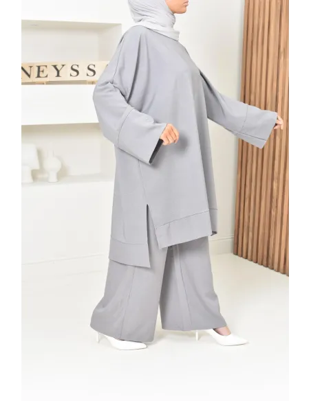 ensemble tunique pantalon taille femme coupe modeste, ensemble moderne