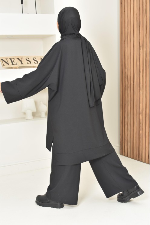ensemble tunique pantalon taille femme coupe modeste, ensemble moderne