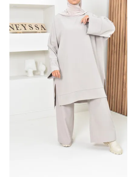 ensemble tunique pantalon taille femme coupe modeste, ensemble moderne