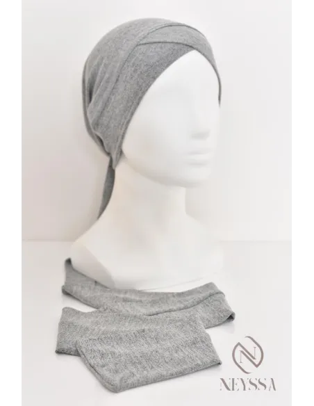 Turban hijab croisé effet coton, turban sous hijab, turban style