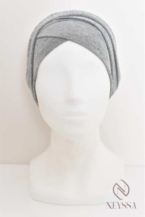 Turban hijab croisé effet coton, turban sous hijab, turban style