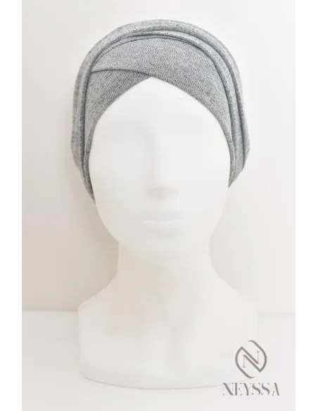 Turban hijab croisé effet coton, turban sous hijab, turban style