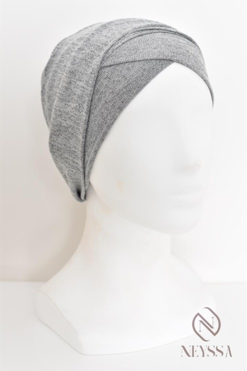 Turban hijab croisé effet coton, turban sous hijab, turban style