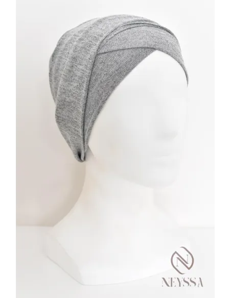 Turban hijab croisé effet coton, turban sous hijab, turban style