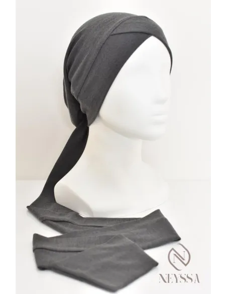 Turban hijab croisé effet coton, turban sous hijab, turban style