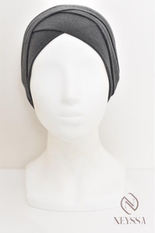 Turban hijab croisé effet coton, turban sous hijab, turban style