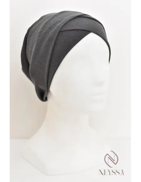 Turban hijab croisé effet coton, turban sous hijab, turban style
