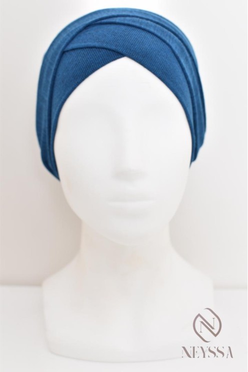 Turban hijab croisé effet coton, turban sous hijab, turban style