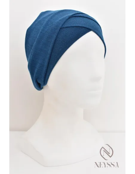 Turban hijab croisé effet coton, turban sous hijab, turban style