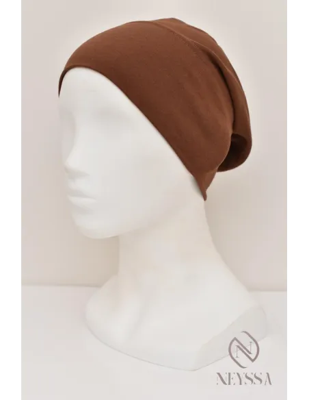 Bonnet fermé sous hijab à fronce, maintien correctement votre hijab