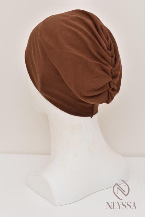 Bonnet fermé sous hijab à fronce, maintien correctement votre hijab