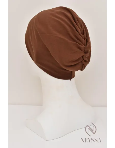 Bonnet fermé sous hijab à fronce, maintien correctement votre hijab