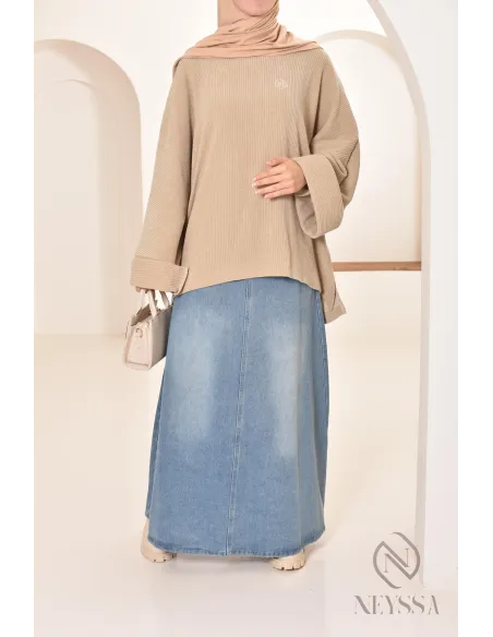 tunique oversize Neyssa confection en velours côtelé pour look hiver