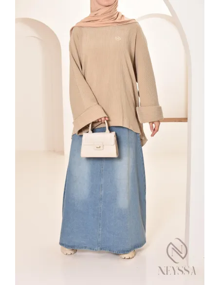 tunique oversize Neyssa confection en velours côtelé pour look hiver