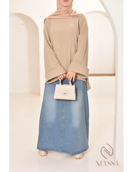 tunique oversize Neyssa confection en velours côtelé pour look hiver