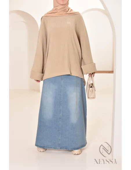 tunique oversize Neyssa confection en velours côtelé pour look hiver